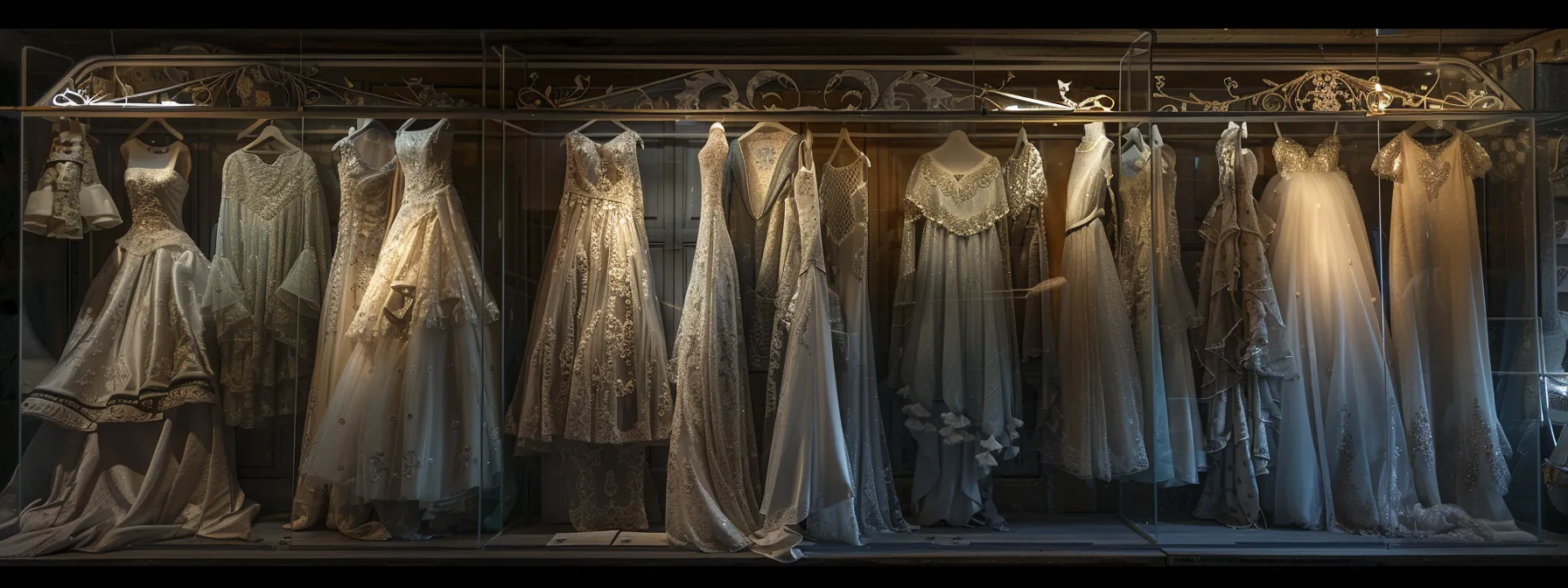 a Beautifully Arranged Display of Elegant Wedding Dresses in a Charming Local Bridal Boutique, Bathed in Soft, Natural Light, Showcasing the Intimate and Personalised Atmosphere of Supporting Local Businesses. - Perfect Daze Bridal